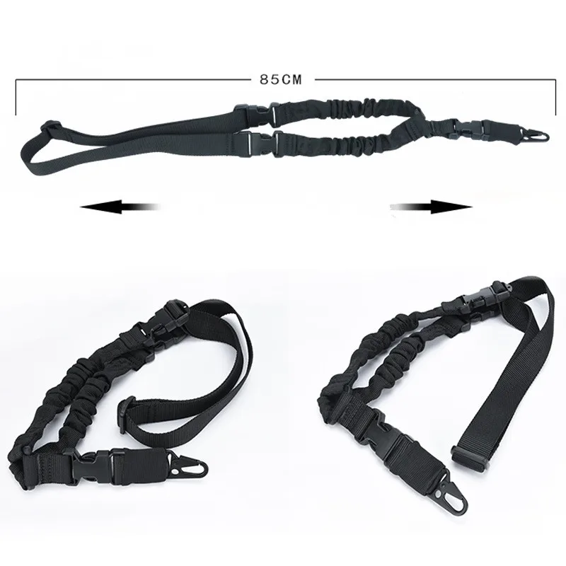 Pasek do strzelania Akcesoria myśliwskie Jednopunktowy pasek na ramię do karabinu Airsoft Paintball Outdoor Nylon Slant Span Lanyard