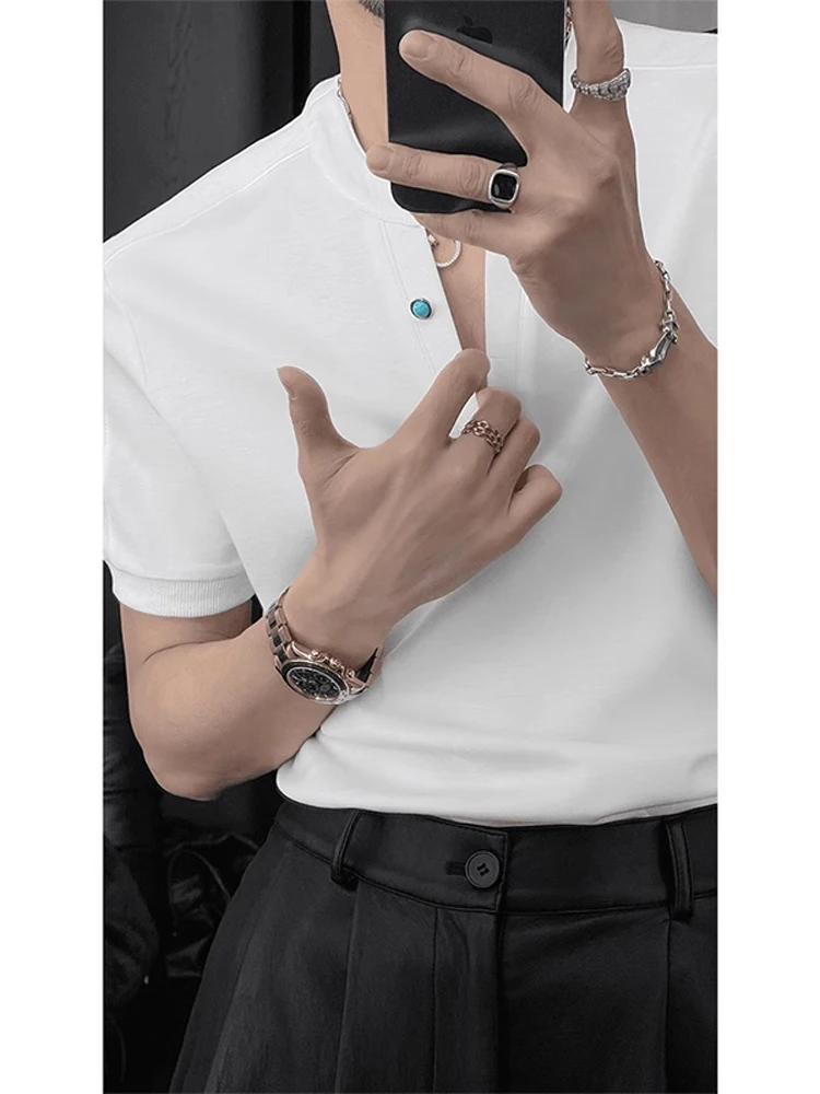 

Bla Slim Fit V-Ne irt ort Sve Summer Faionable Casual T-irt Youth Sle Breathable Lightweight f S...