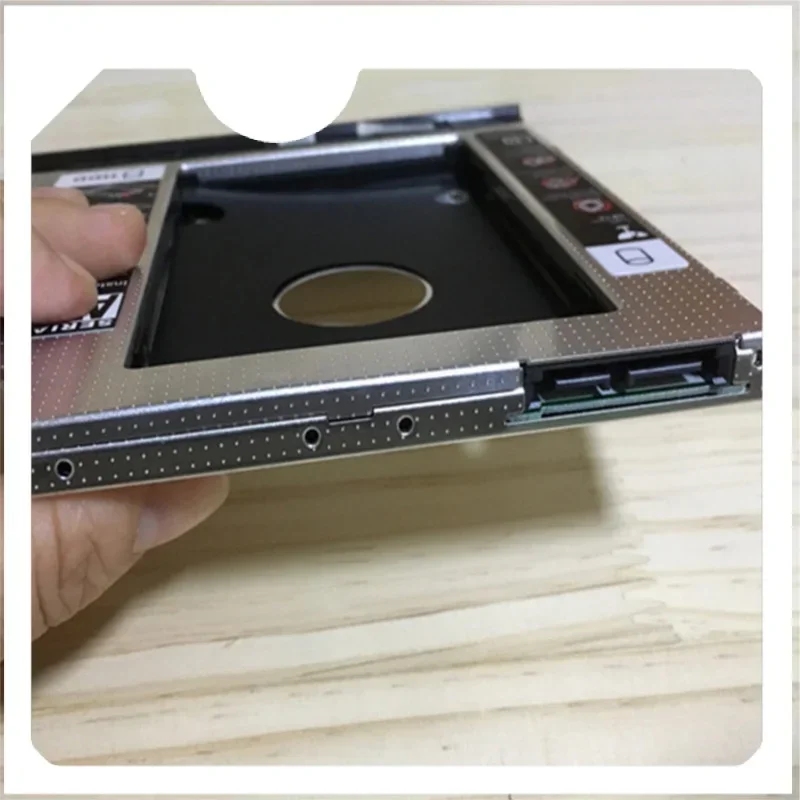 Hot Universal 2nd sata to sata hdd caddy 9.5mm for notebook odd optibay for 9mm 9.5mm nclosure bay ssd case hard disk drive