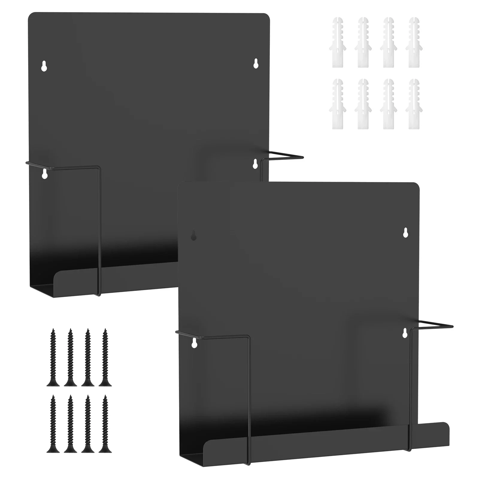 

Vinyl Record Holder for Albums, Black Metal Vinyl Record Storage Tabletop, Retro Minimal Record Holder for Lp Display