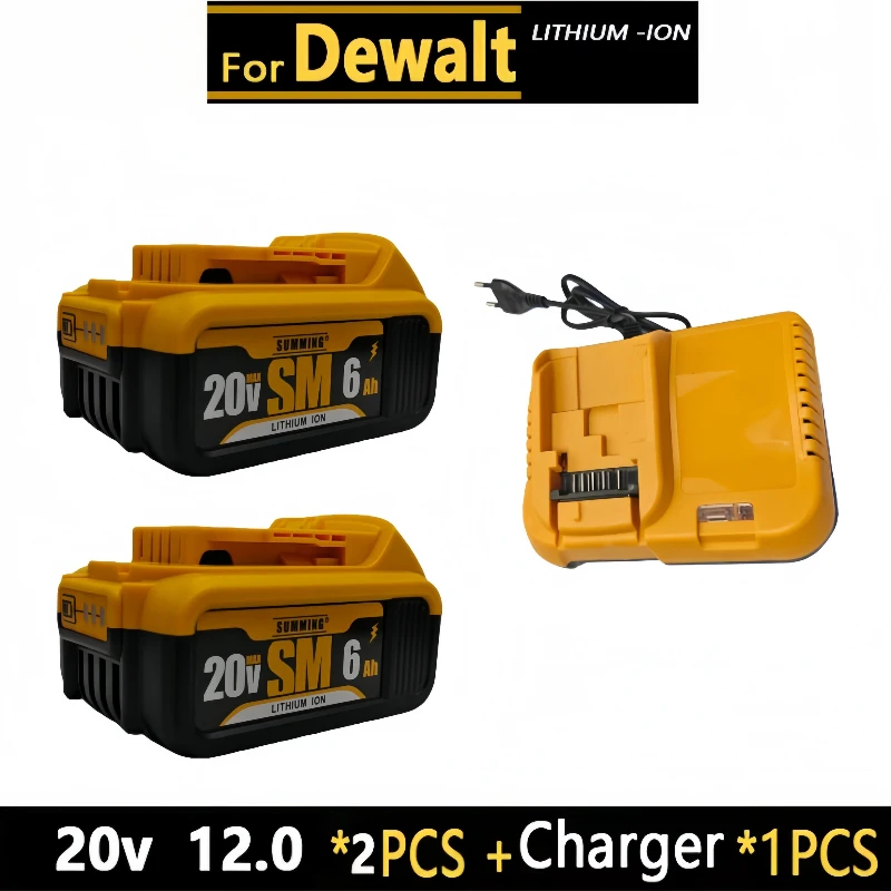 

2025 new 100% Original for DeWalt 20V 6.0Ah MAX Battery Power Tool Replacement For DCB184 DCB181 DCB182 DCB200 Battery