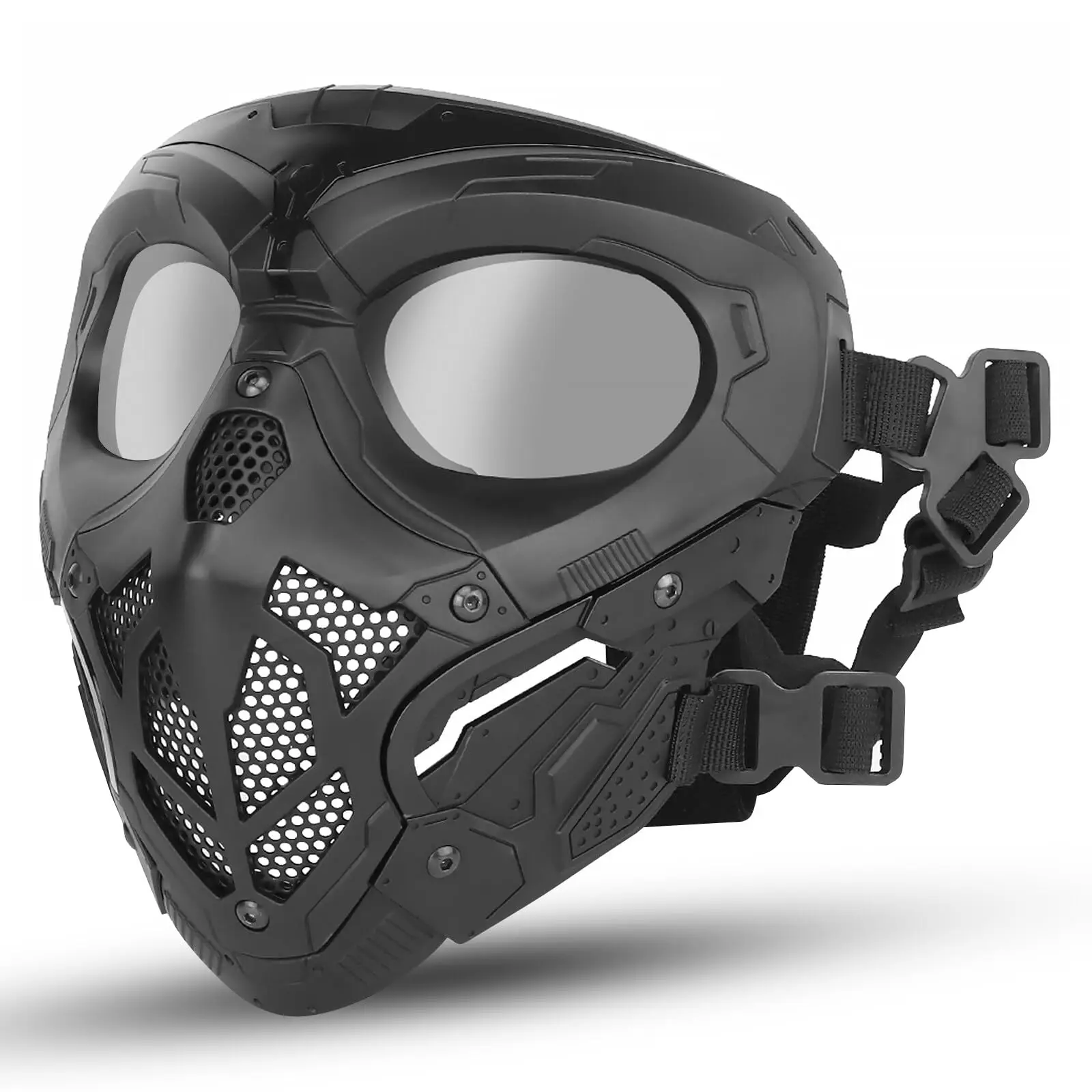 

Airsoft Full Face Mask Tactical Mask Paintball Mask Motorcycle Protection Face Mask Tactical Airsoft Gear Halloween Party Mask