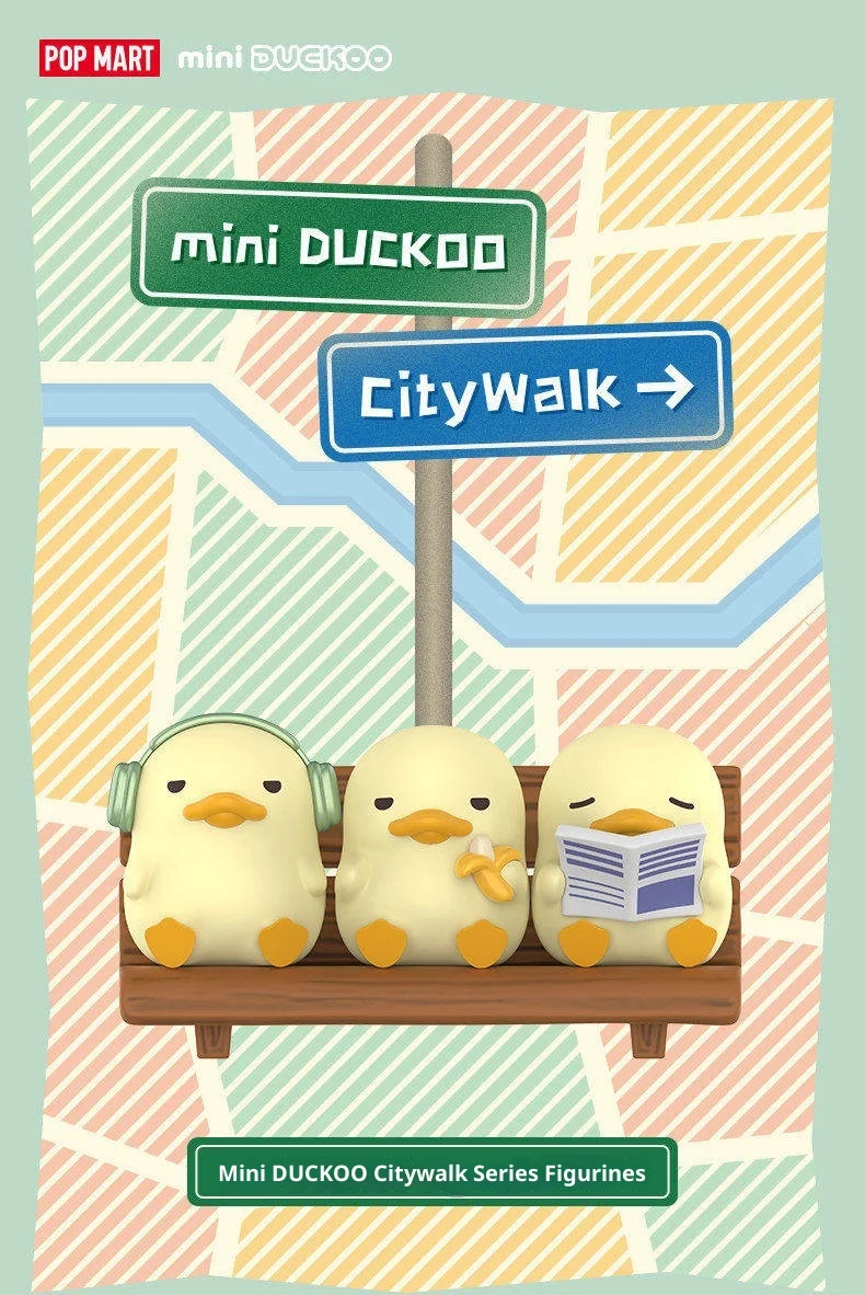 Original POPMART Blind Box Mini DUCKOO City Walk Serie Modische Ornament-Figur Trendiges Sammlerstück Dekoratives Geschenk – Detail 1