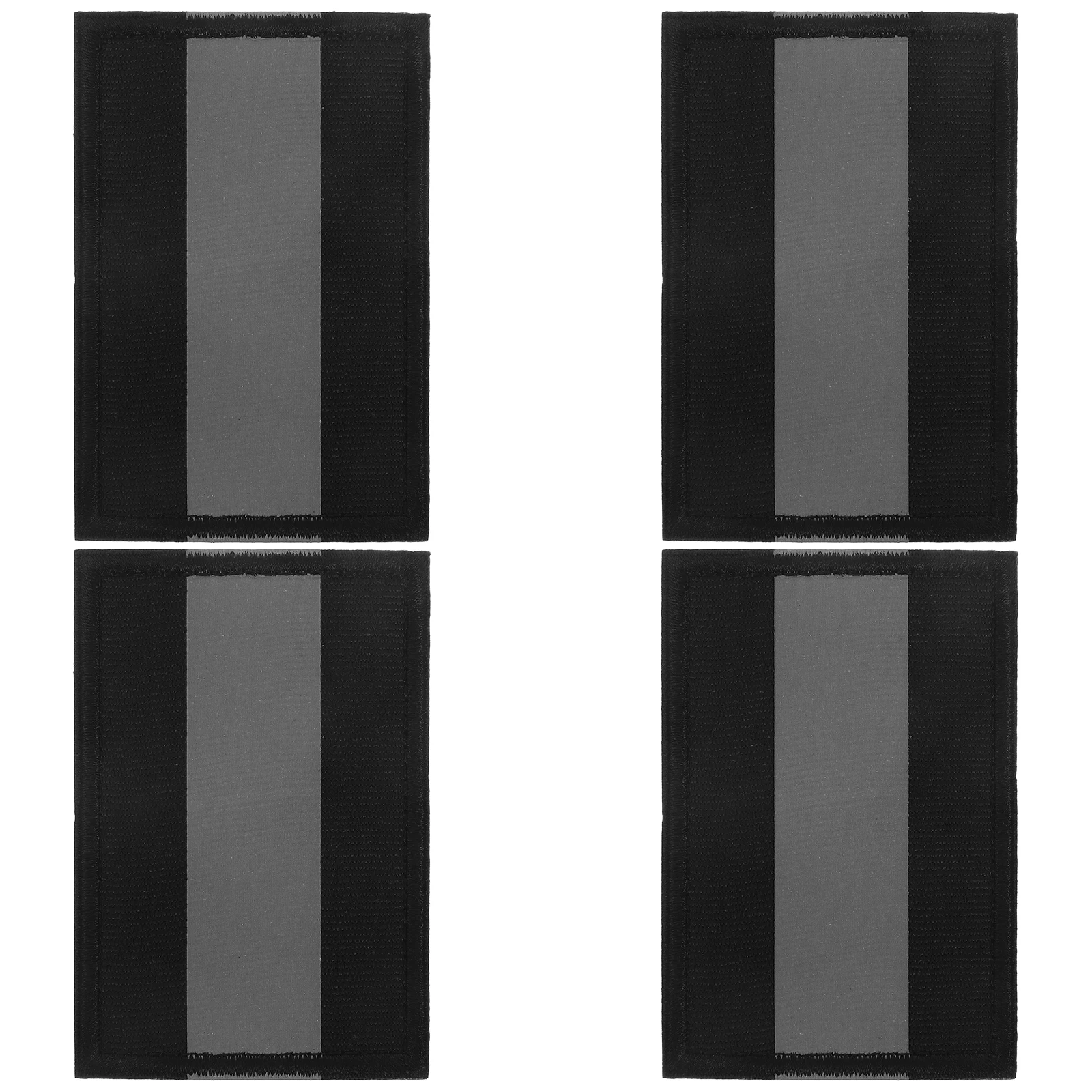 

4pcs Reflective Patches High Visibility Fastener For Night Running Labor Wear Dog Vests Hikers Safety Gear Outdoor Security