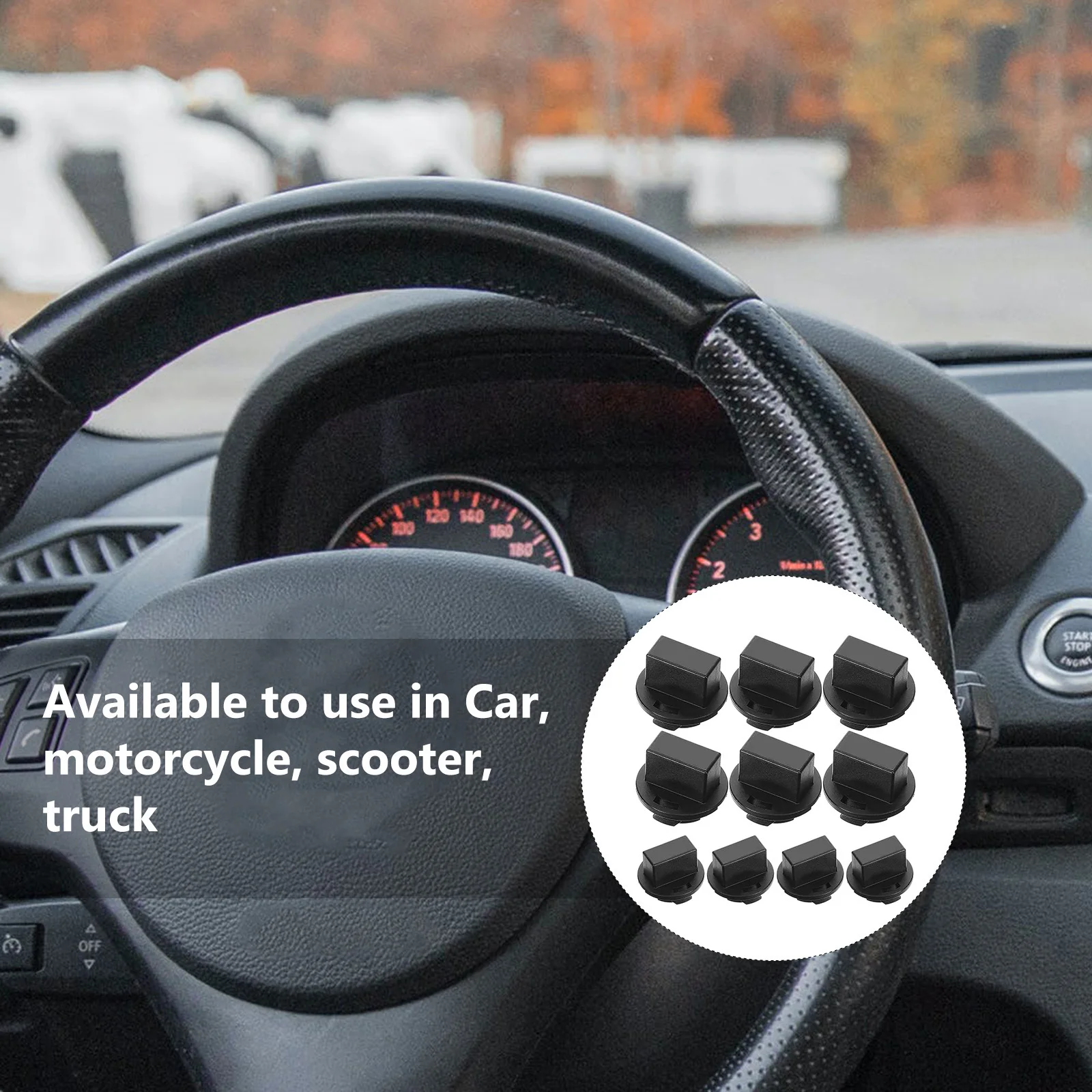 10 قطعة التقلبات قفل إسفين لوحة أداة داش مصابيح كهربائية قاعدة للسيارات السيارات عداد السرعة مقياس العنقودية مصباح #6