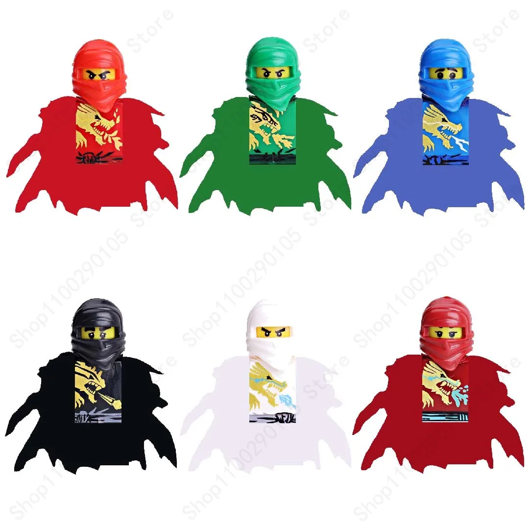 Ninja Movies Figs Garmadon Masters Snake Acidicus Jay Zane Kai Lloyd Char Aspheera Violet Pythor Snakes Building Block Toys