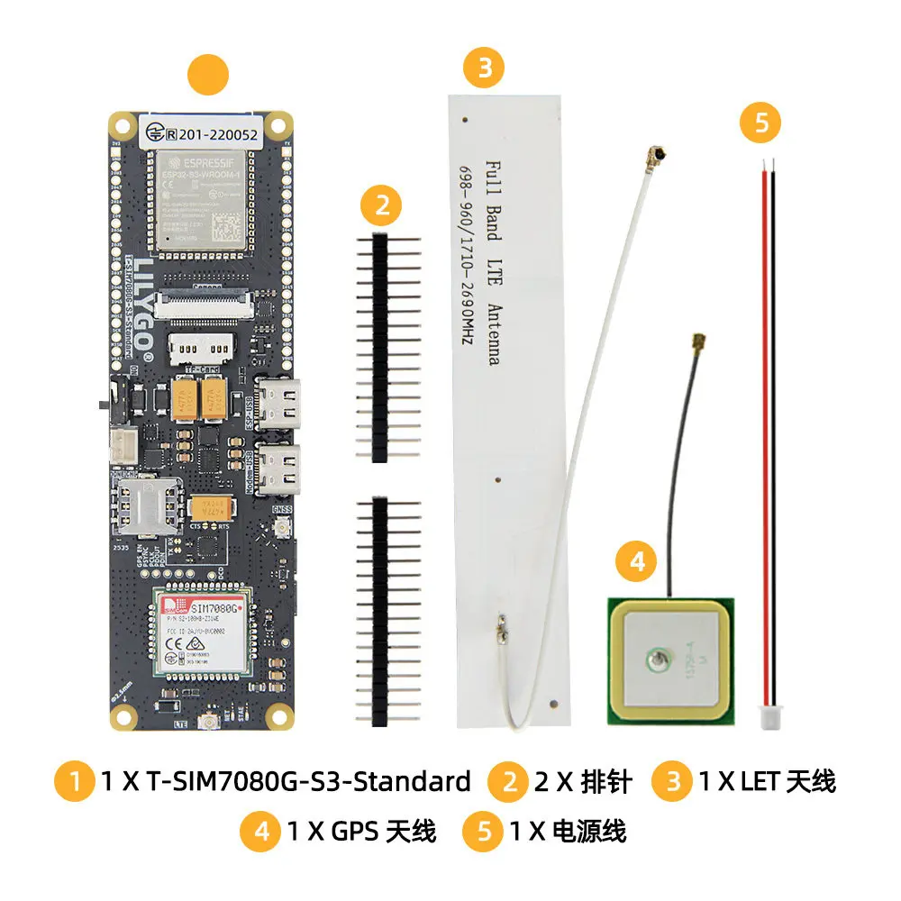 LILYGO T-A7670G/E/SA ESP32-S3 Module, SIM Card Wireless Communication Development Board