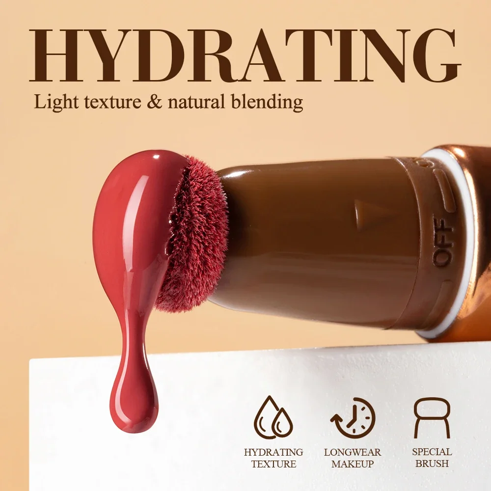 3 عبوات من وسائد هوائية سائلة مرطبة تدوم طويلاً، عصا أحمر الخدود خفيفة الوزن بمظهر طبيعي لخدود لا تشوبه شائبة، مكياج مثالي للوجه