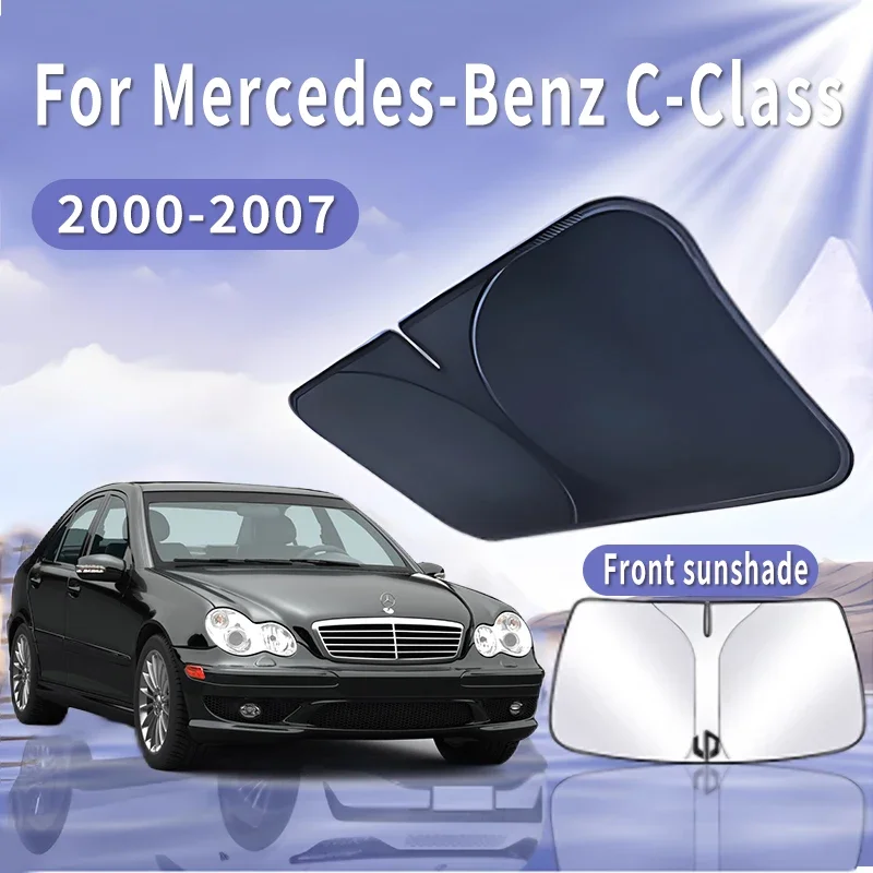 

Car Sun Visor For Mercedes-Benz C-Class W203 2000~2007 Front Windshield Sunshade Heat Insulation Summer Cooling Auto Accessories