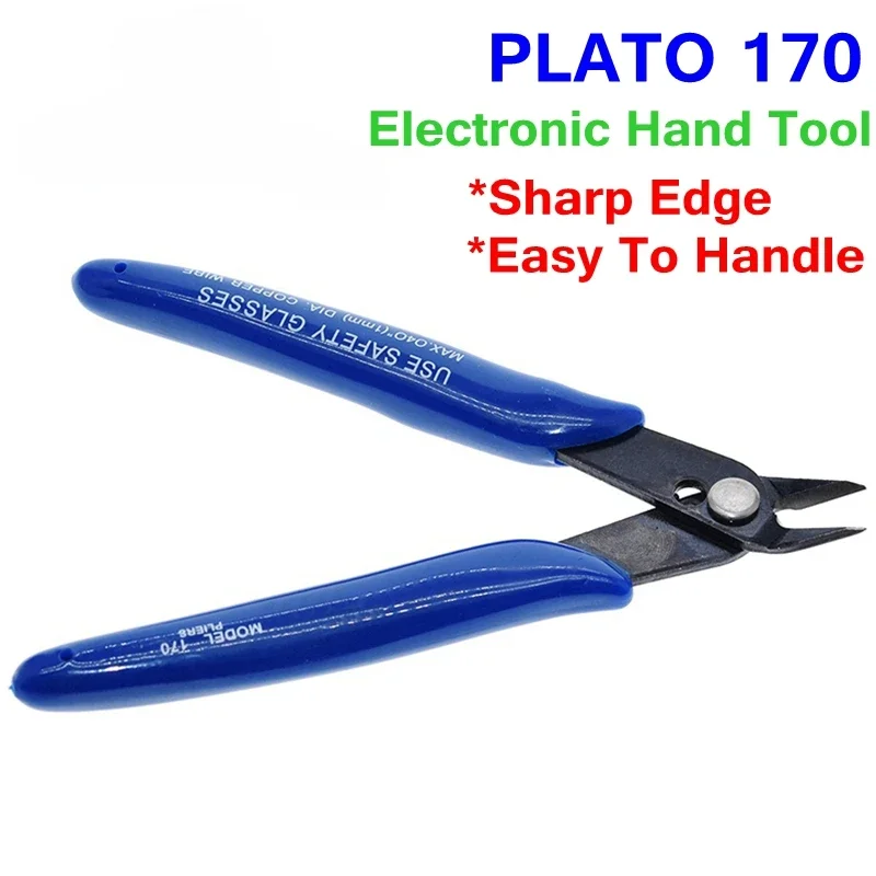 

U.S. US American Plato. PLATO 170 Ful Clamp DIY Electronic Diagonal Pliers Side Cutting Nippers Wire Cutter