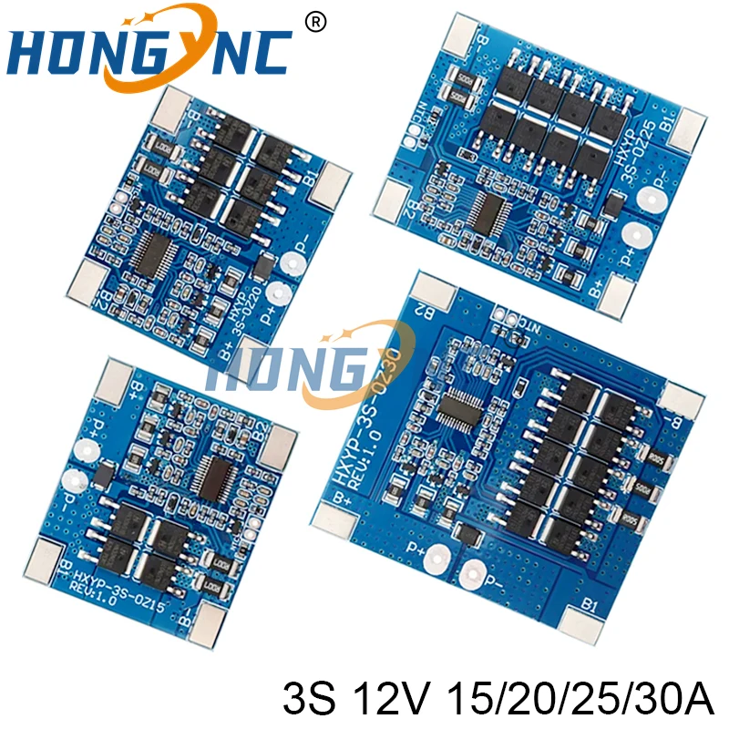 3S 6A 8A 10A 14A 20A 25A 40A 60A Li-ion Lithium Battery 18650 Charger PCB BMS Protection Board For Drill Motor Lipo Cell Module