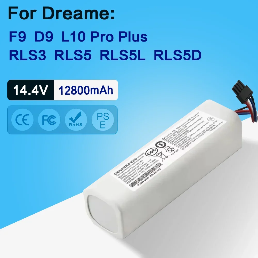 

Originalr Replacement P2008-4S2P-MMBK Battery For Dreame F9 D9 L10 Pro Plus RLS3 RLS5 RLS5L RLS5D Accessories Parts battery