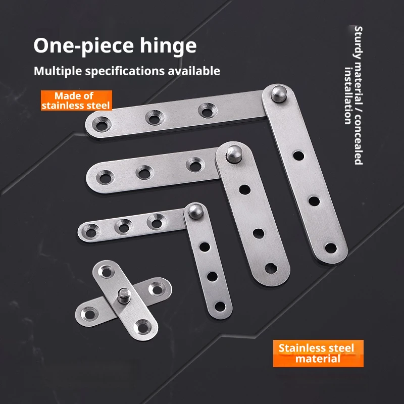 Thickened Stainless Steel 360 Degree Rotate Hidden Sky Earth Shaft Upper Lower Hinge For Wooden Door Furniture Hardware