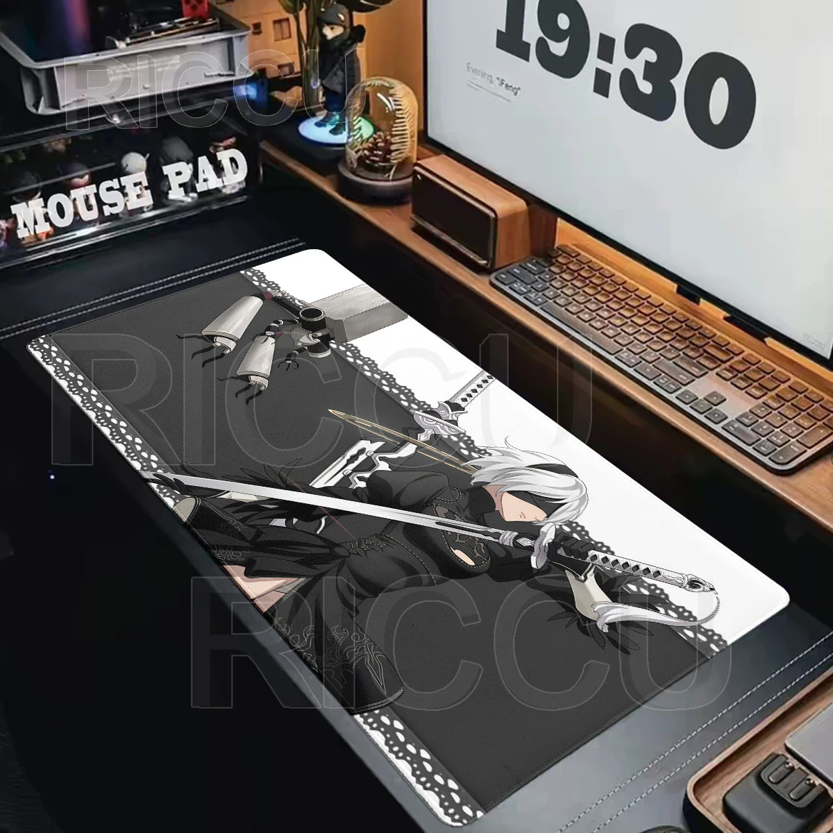 Anime NieR:Automata 2B Mouse Pad Large Rubber Mousepad Laptop Deskmat Non-slip Gamer PC Keyboard Mouse Mat Desk Accessories Rug