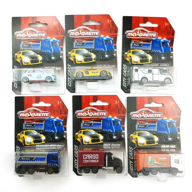 

Majorette City Cars AUDI R8 VOLVO FMX 1/64 Die-cast Model Collection Toy Vehicles