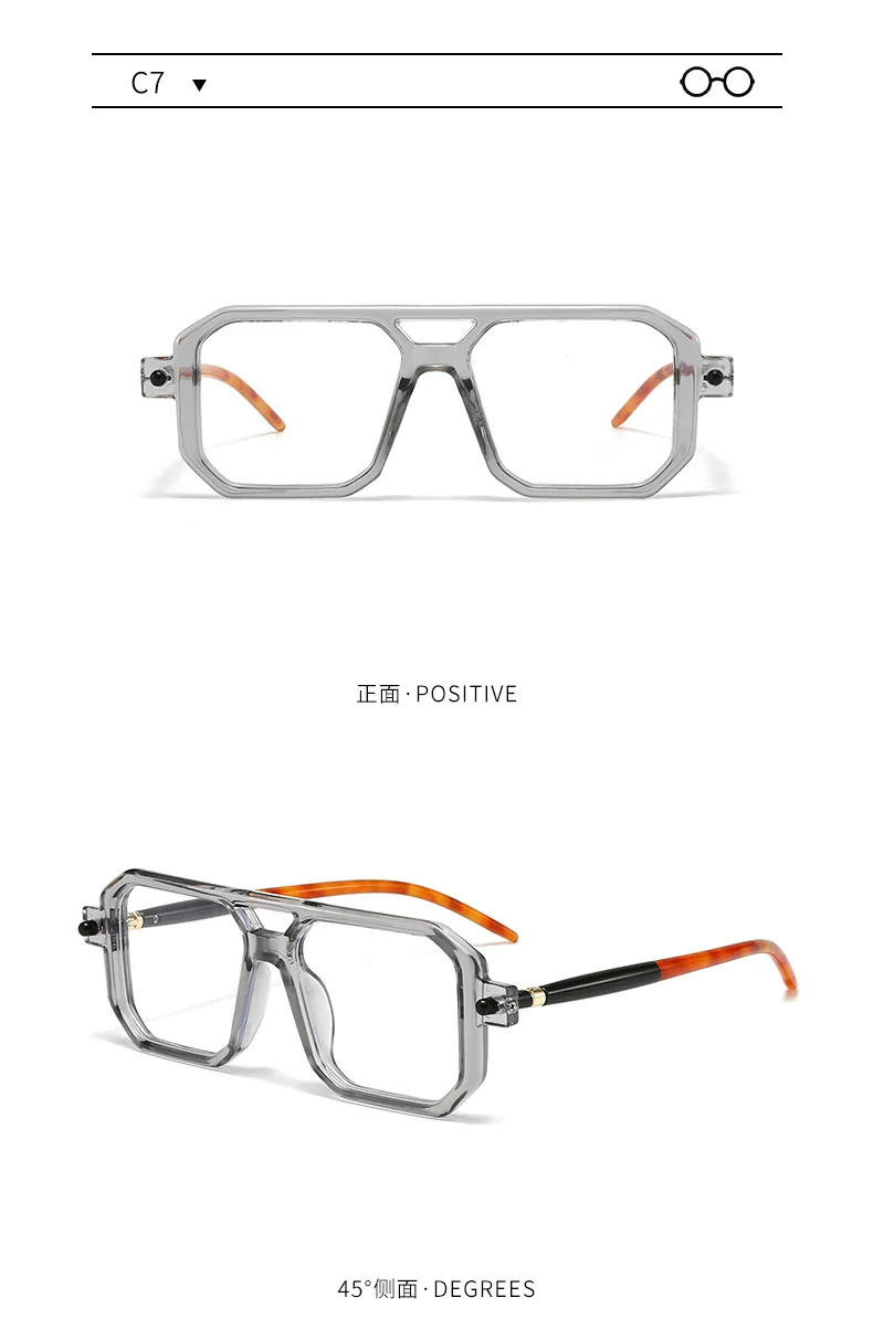 Polygon-Sonnenbrille, rechteckig, modisch, beliebt, für Damen und Herren, quadratische Sonnenbrille für Damen und Herren, Sommer-Reisebrille – Detail 15