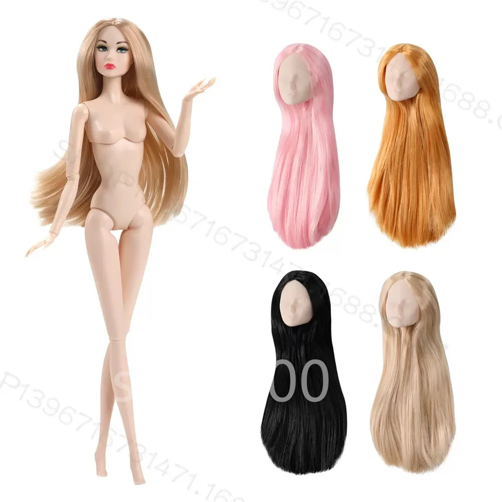 6-point makeup free bald head, hair transplant, nylon hair, European and American OB head, BJD head, toy accessories