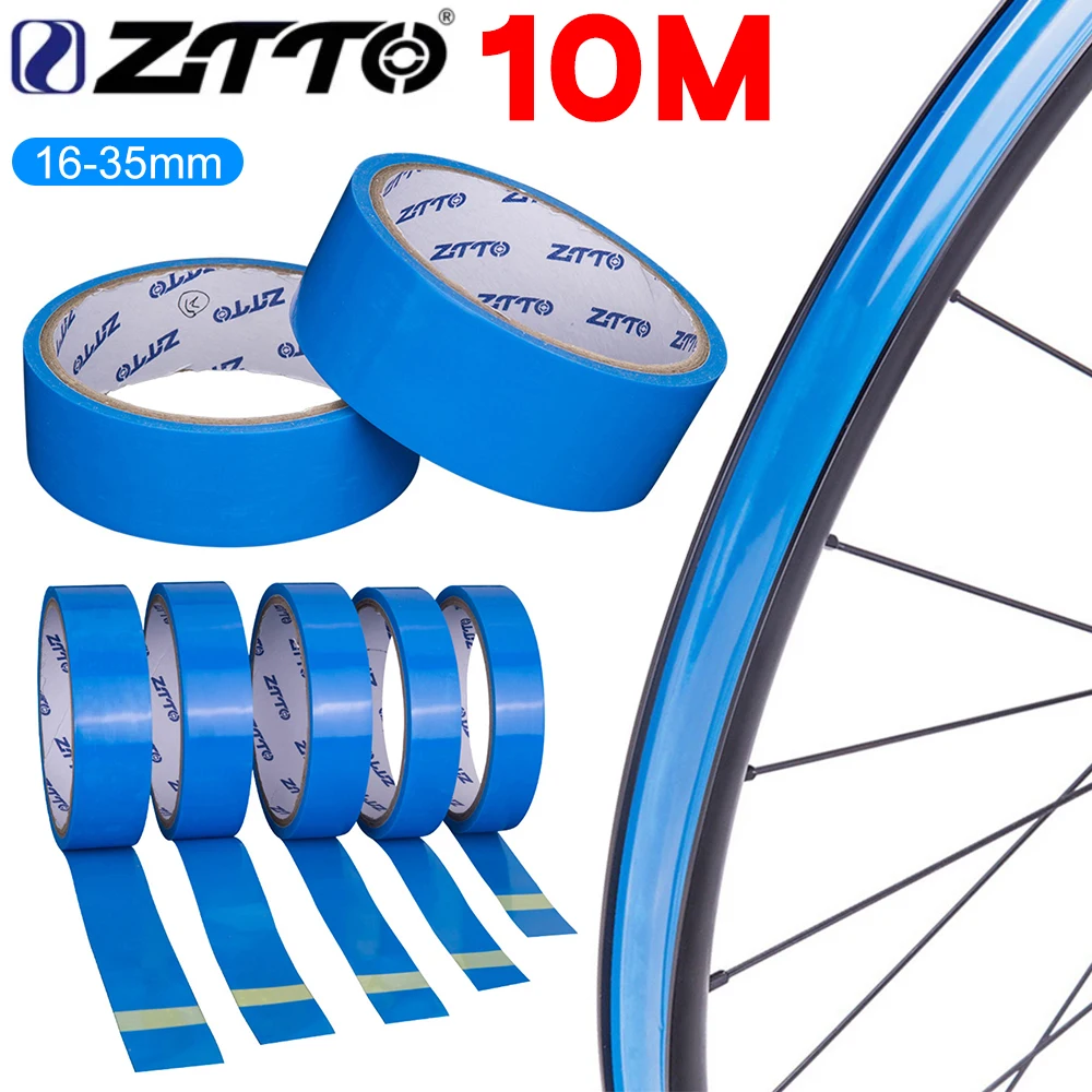 ZTTO Bicycle Tubeless Rim Tape Wear-Resistant Bicycle Rim Strip Tapes 10m Tubeless Tires Inner Tapes for MTB Road Bike Wheel