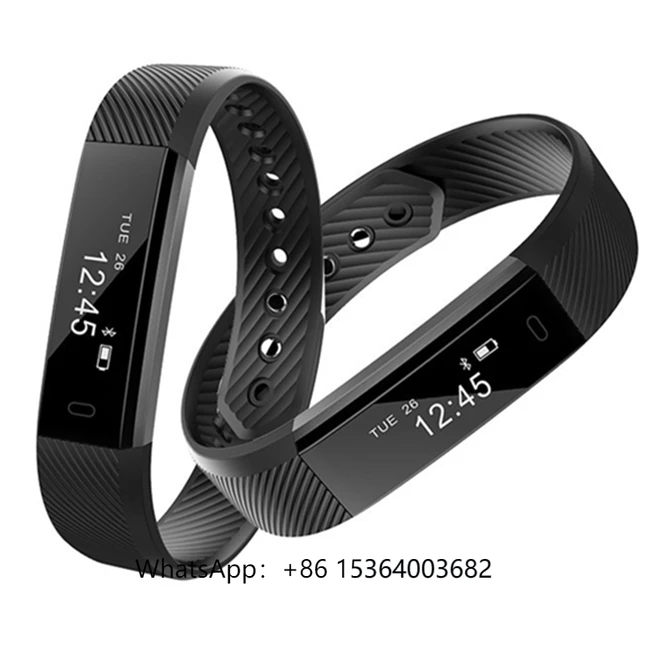 

TJXL-2019 OEM 0.86 Smart Band Sleep tracker Activity Fitness Id115 Silicone Smart Bracelet for Android and apple Phone