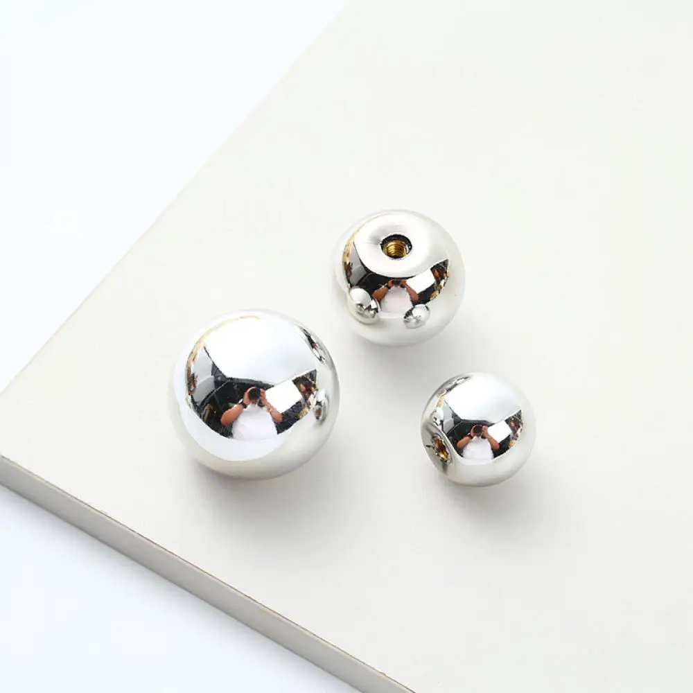 Modern Round Ball Drawer Knob Minimalist Furniture Handle Single Hole Cabinet Pull For Heller Home Decoration