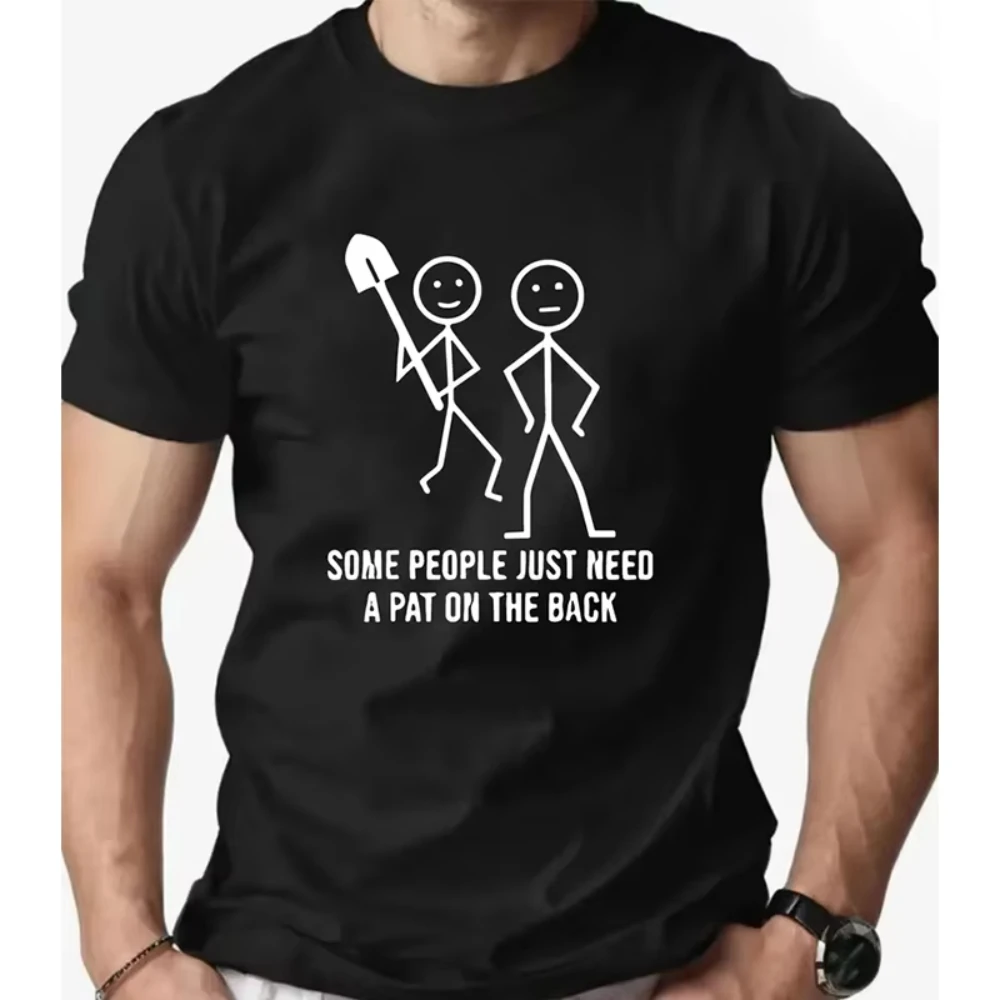 

Casual Summer T-shirts for Men Women Some People Just Need A Pat on The Back Design Clothes Trendy Shirt for Kids and Adults