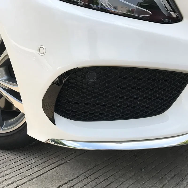 Car Front Bumper Air Vent Fog Lamp Wind Knife For Mercedes Benz C Class W205 C205 S205 Pre-Facelift AMG-Line 2015-2018 Body Kits