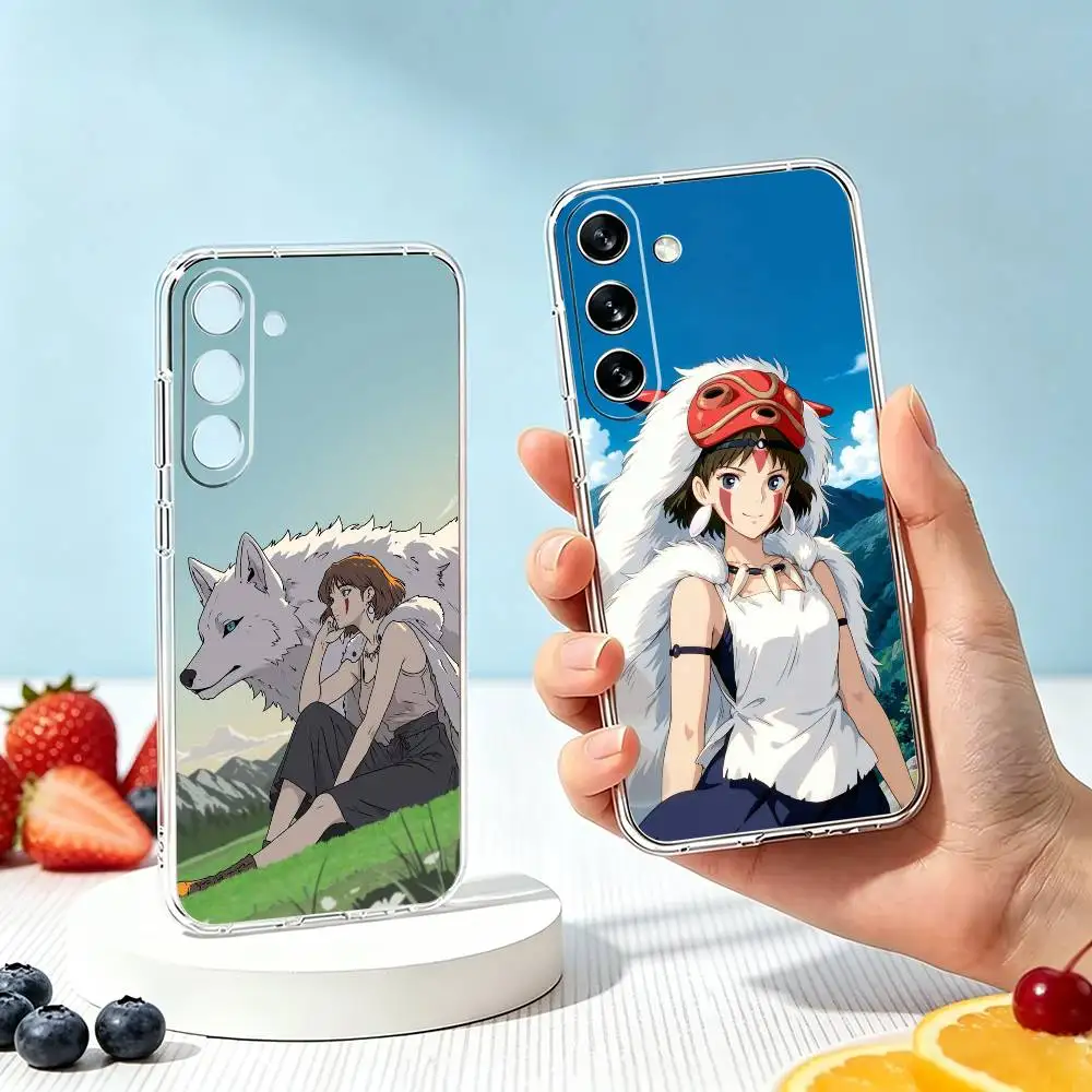 Princess M-Mononoke S-San  Phone Case For SamsungA10,12,20,21S,30,31,40,50,51,52,70,71 Transparent Cover Gift