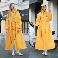 High-quality Waterproof  Adult Raincoat Outdoor Tourism Hiking Rain Poncho Hooded Rain Coat Long Style Cycling Poncho Supplies