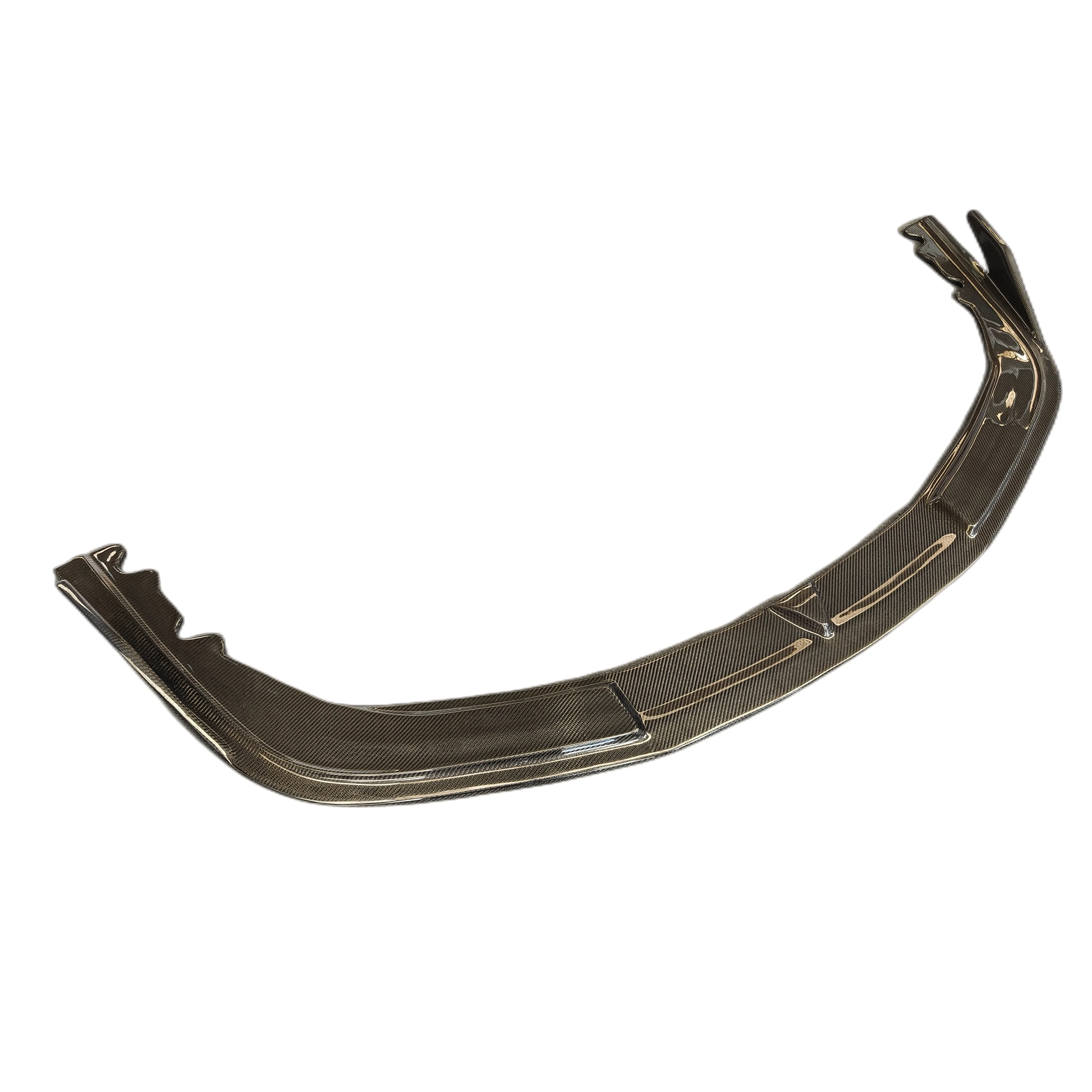 For Ferrari 458 Italian Spider V style carbon fiber front bumper chin lip spoiler splitter front lip body kit