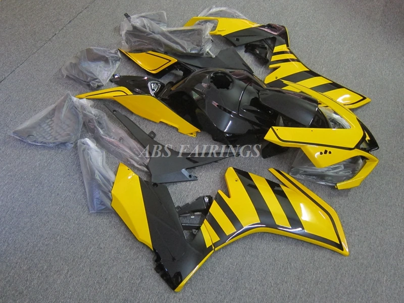 4Gifts New ABS Full Fairings Kit Fit for Aprilia RS4 50 125 2012 2013 2014 2015 12 13 14 15 Bodywork Set Custom Yellow Black