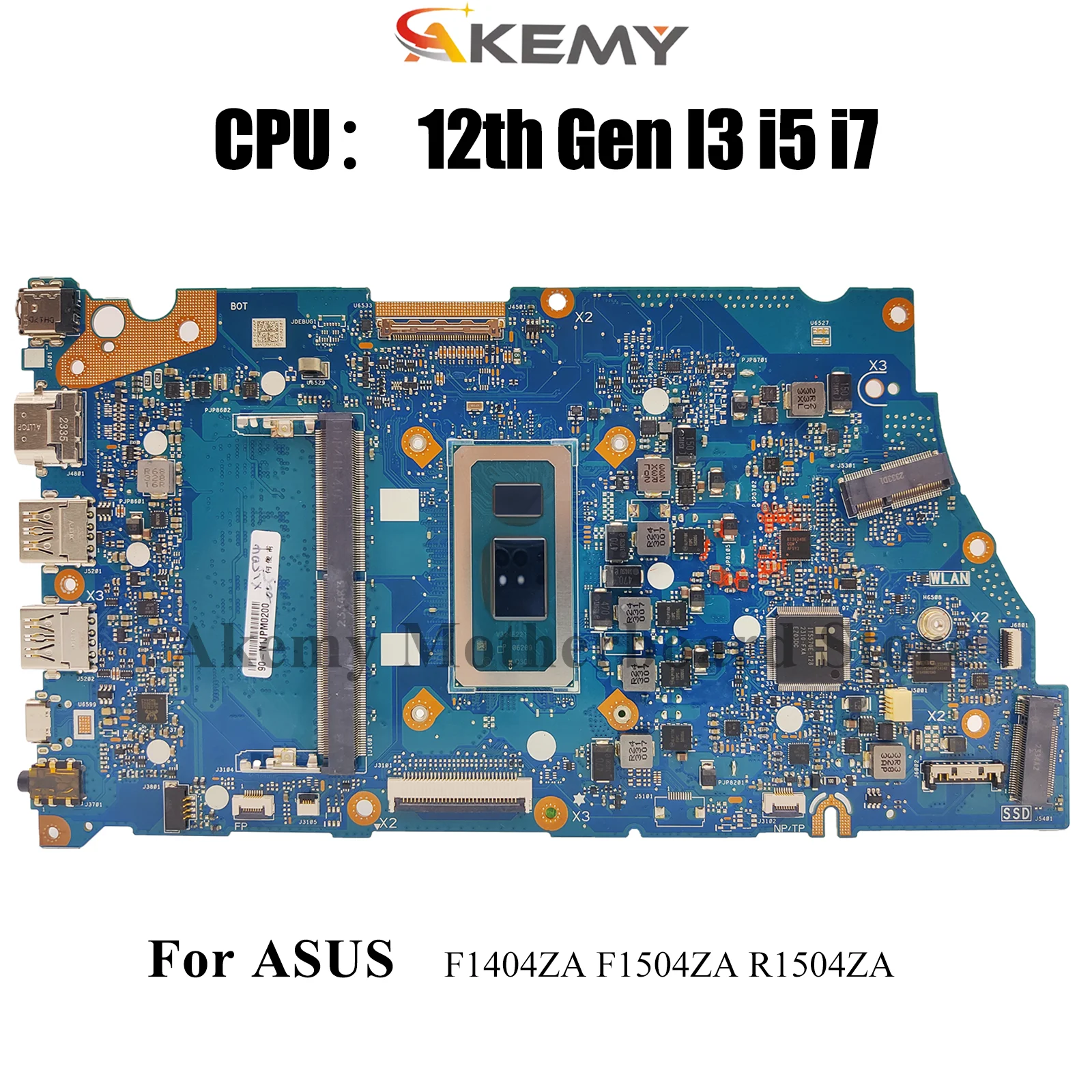 

X1704ZA Материнская плата для ноутбука ASUS Vivobook X1404Z X1404ZA F1704ZA R1504ZA F1504ZA F1404ZA Материнская плата с 12-го поколения I3 i5 i7 stk