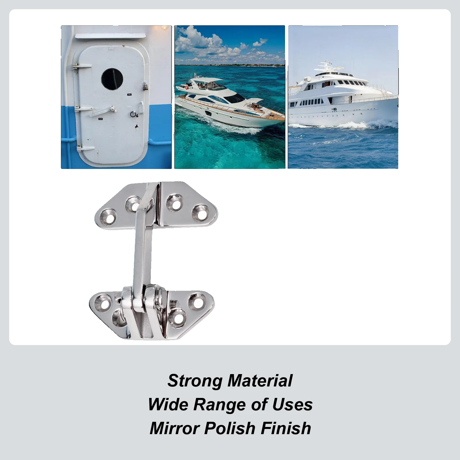 مفصلات أبواب من الفولاذ المقاوم للصدأ تدعم تصميم الفراشة البحرية ومفصلات الأبواب شديدة التحمل لبوابة الخزانة والأثاث والقوارب في الهواء الطلق