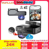 4G LTE Dashcam Front and Inside Lens Two-Way Talk Car DVR GPS Remote Live-View 24/7 Parking IR Night Vision Security Cam for Car
