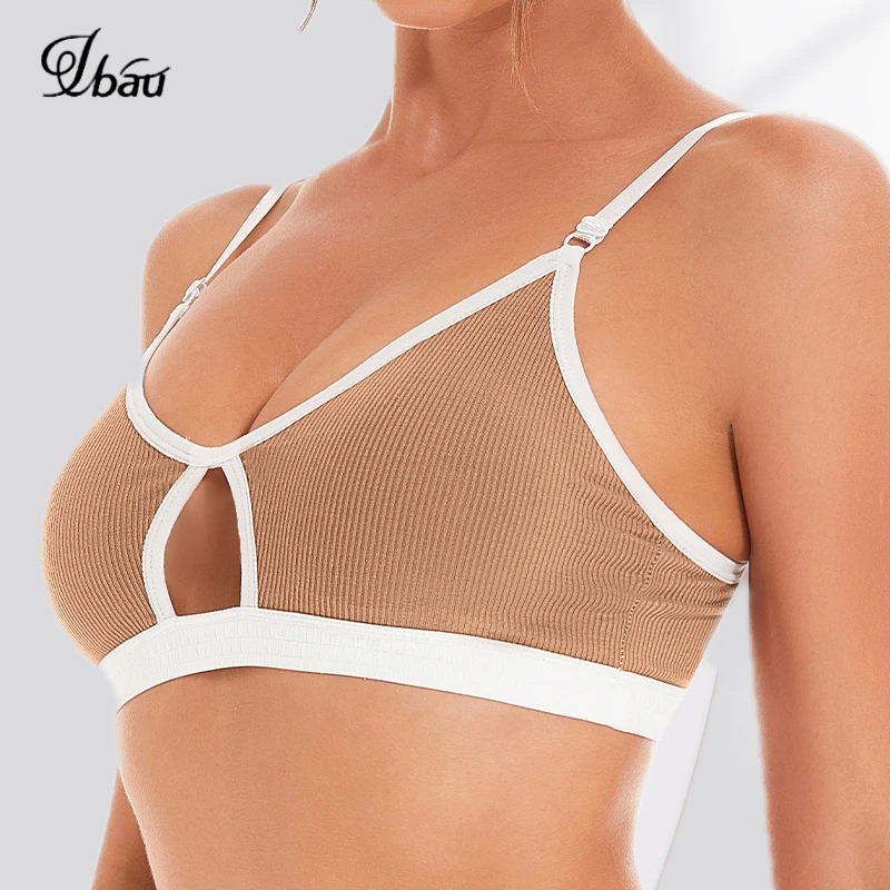 Ubau Sexy Bra Women Seamless Underwear Tops Hollow Sports Bras Breathable Push Up Lingerie Underwear Female Fitness Bras