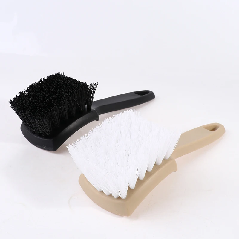 1 Pcs Car Tire Rim Brush Wheel Hub Cleaning Brushes Car Wheels Detailing Cleaning Accessories Black White Tire Car Washing Tool