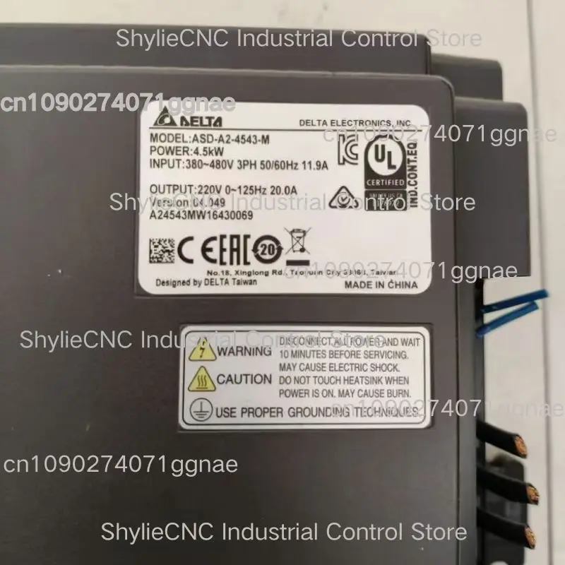 ASD-A2-4453-M servo driver 4.5KW three-phase 380V tested OK, quickly shipped second-hand