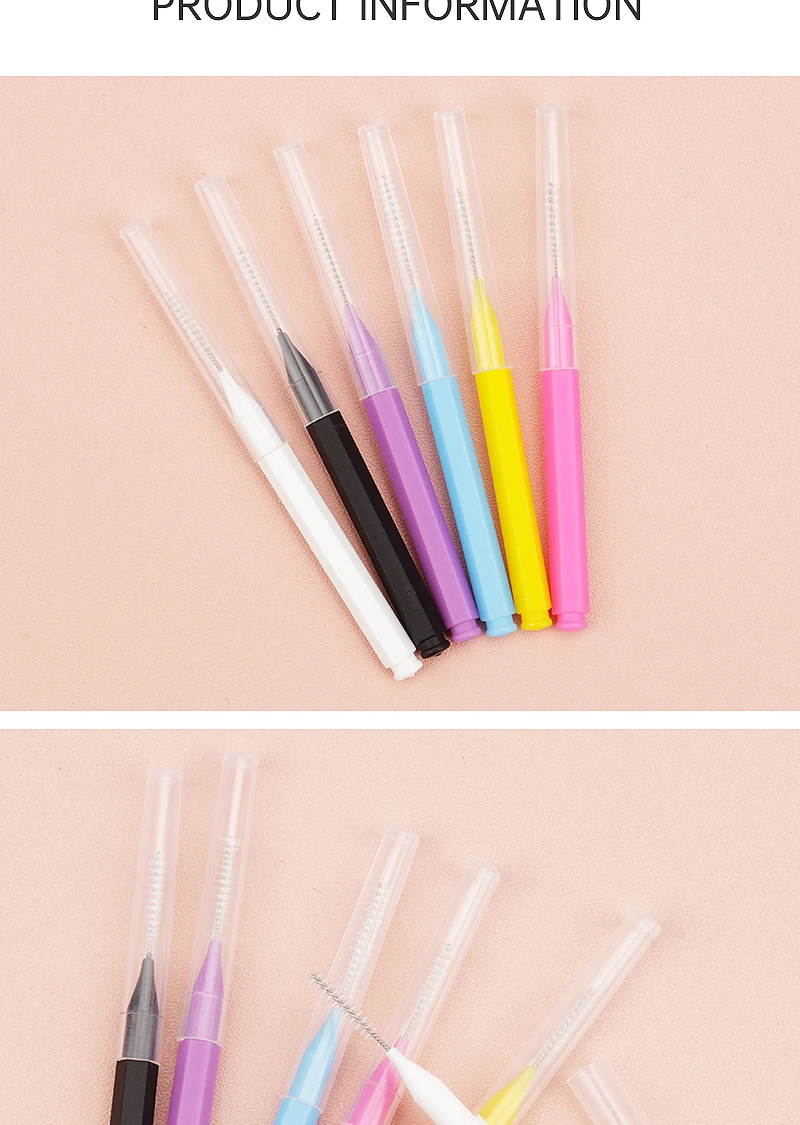 10/20Pcs Mini Augenbraue Pinsel Einweg Stirn Dauerwelle Pinsel Stirn Lift Liefert Wimpern Verlängerung Kamm Make-Up-Tool Interdentalbürsten – Detail 9