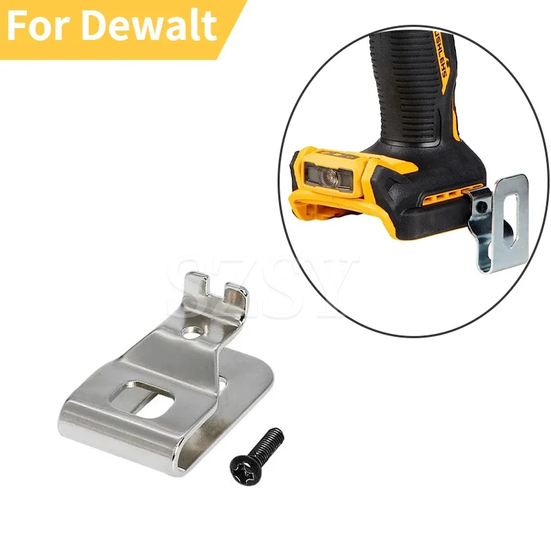 Clip Belt Hook With Screw Durable Easy To Install For DeWalt 18V 20V DCD980 DCD985 Heavy Duty Stainless Steel Hammerdrill Drill