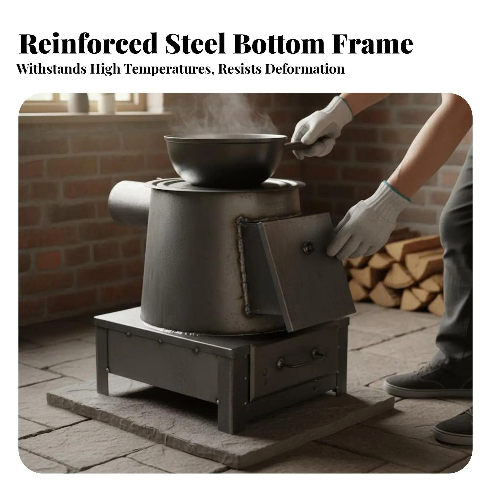 

Домашняя отопительная печь, большая дровяная печь для дачи, для отопления помещений, для приготовления пищи на улице, металлическая конструкция