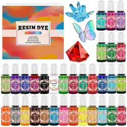 Epoxy Resin Pigment Set Liquid Colorant Candle Dyes Pigment DIY UV Resin Mold Candle Soap Making Coloring Dye Kit Resin Crafts