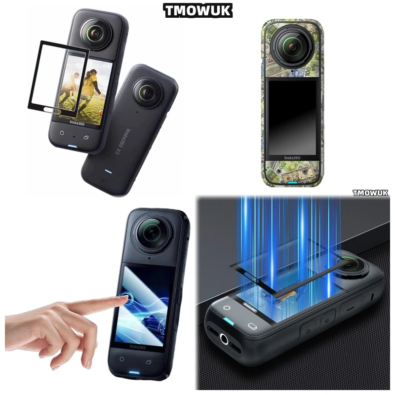 

For Insta360 X3 X4 X5 GPS Screen Film Anti - Scratch PMMA Flexible Full Cover 3D Curved Protection