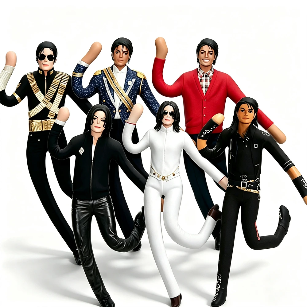 Wholesale Michael Jackson Cosplay Prop Doll Plush Stuffed Figure Dolls Room Decoration Abstract Joint Mobility Props Gifts