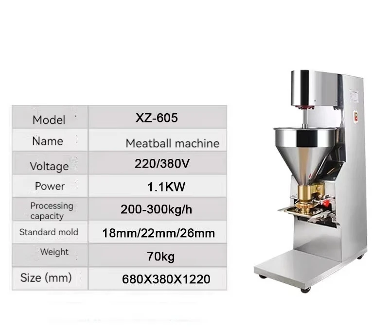 صانع تشكيل كرات اللحم التجارية ماكينة صنع كرات اللحم الأوتوماتيكية/آلة قولبة كرات لحم البقر والأسماك