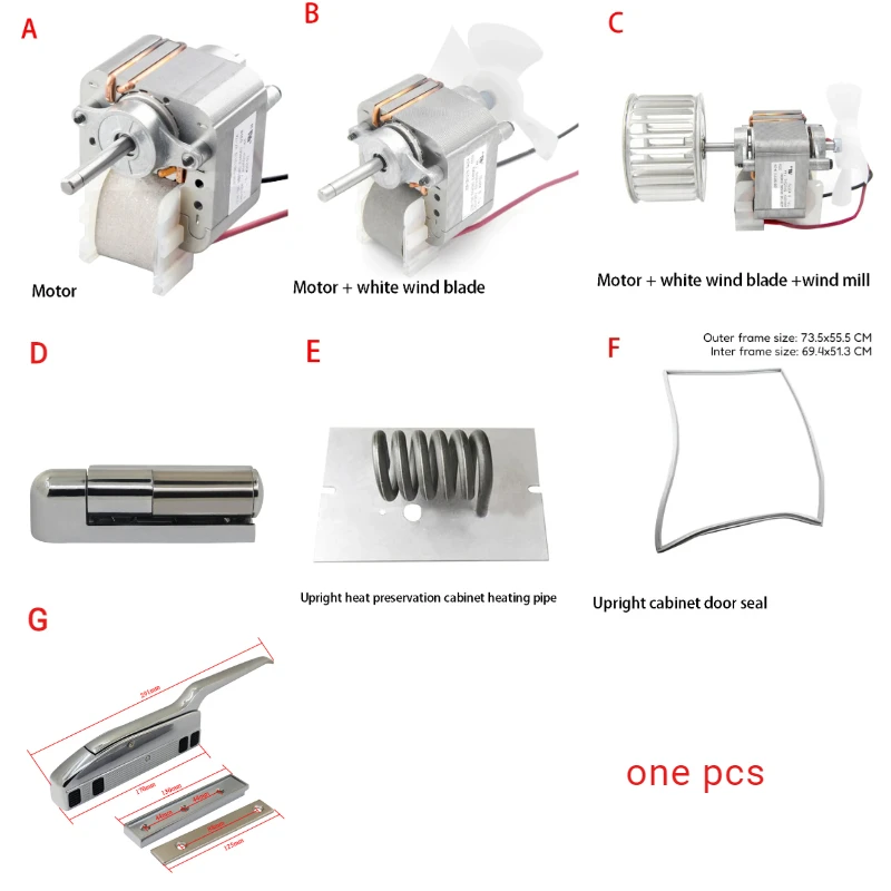 1PCS Oven Fan Motor 220V Pole Motor for Hennypenny Vertical Insulated Cabinet BBQ Drying Box Disinfection Cabinet Repair Parts