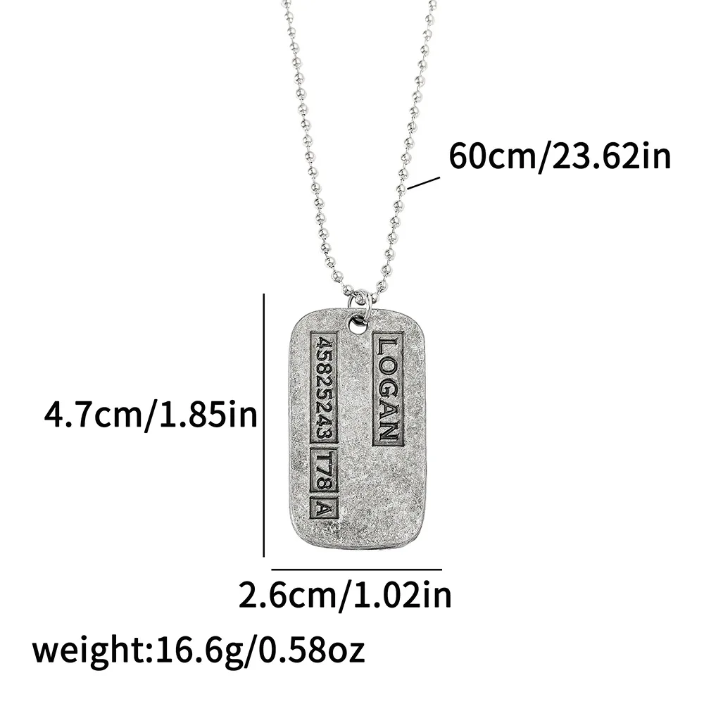 Modische Punk-Style Wolverine-Anhänger-Halskette - Filmfigur-Schmuck-Accessoire als Einzigartiges Geschenk für Männer – Detail 6