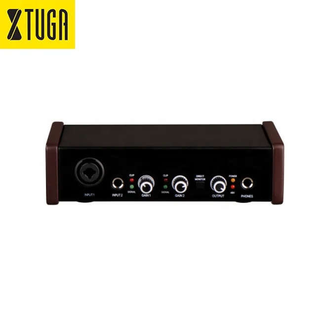 Ten items TLF Xtuga  UV-22C Professional Mini o Interface 2 Input Studio Recording Sound Card New Model