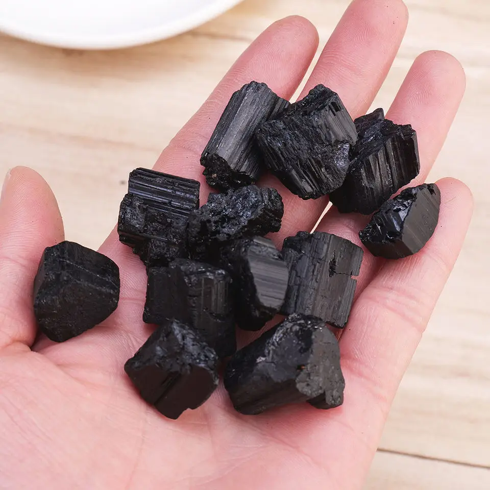 Wholesale Natural Crystal Raw Black Tourmaline Healing Stone Rough