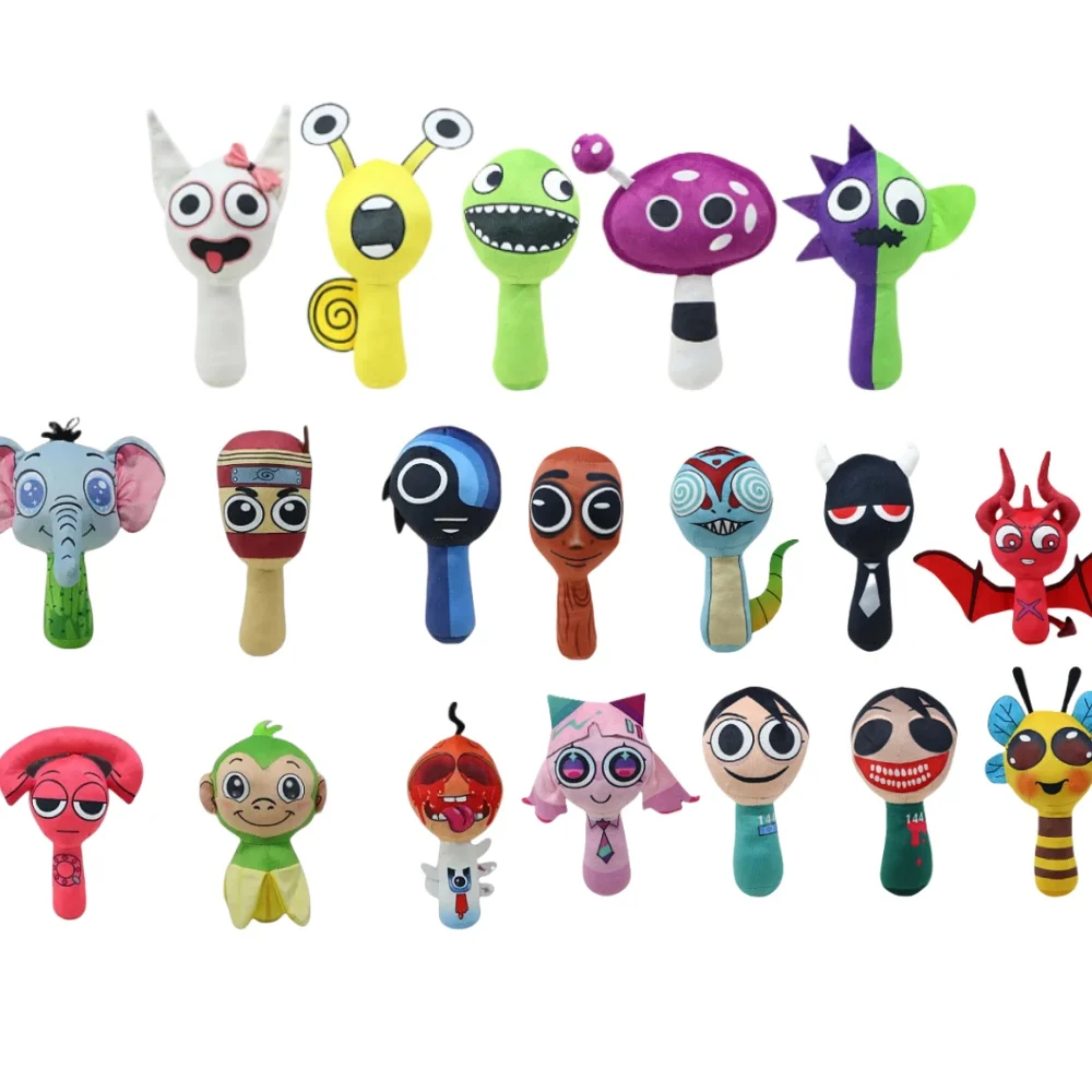 

Новый стиль Sprunki, плюшевые игрушки Sprunki Incredibox, плюшевая кукла Sprunki, игра, детские подарки на день рождения, мягкие куклы, Рождественский подарок