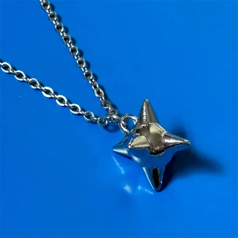 Grunge Aesthetic Spike Ball Necklace For Men Women Y2K Morning Star Pendant Necklace Punk Gothic Jewelry