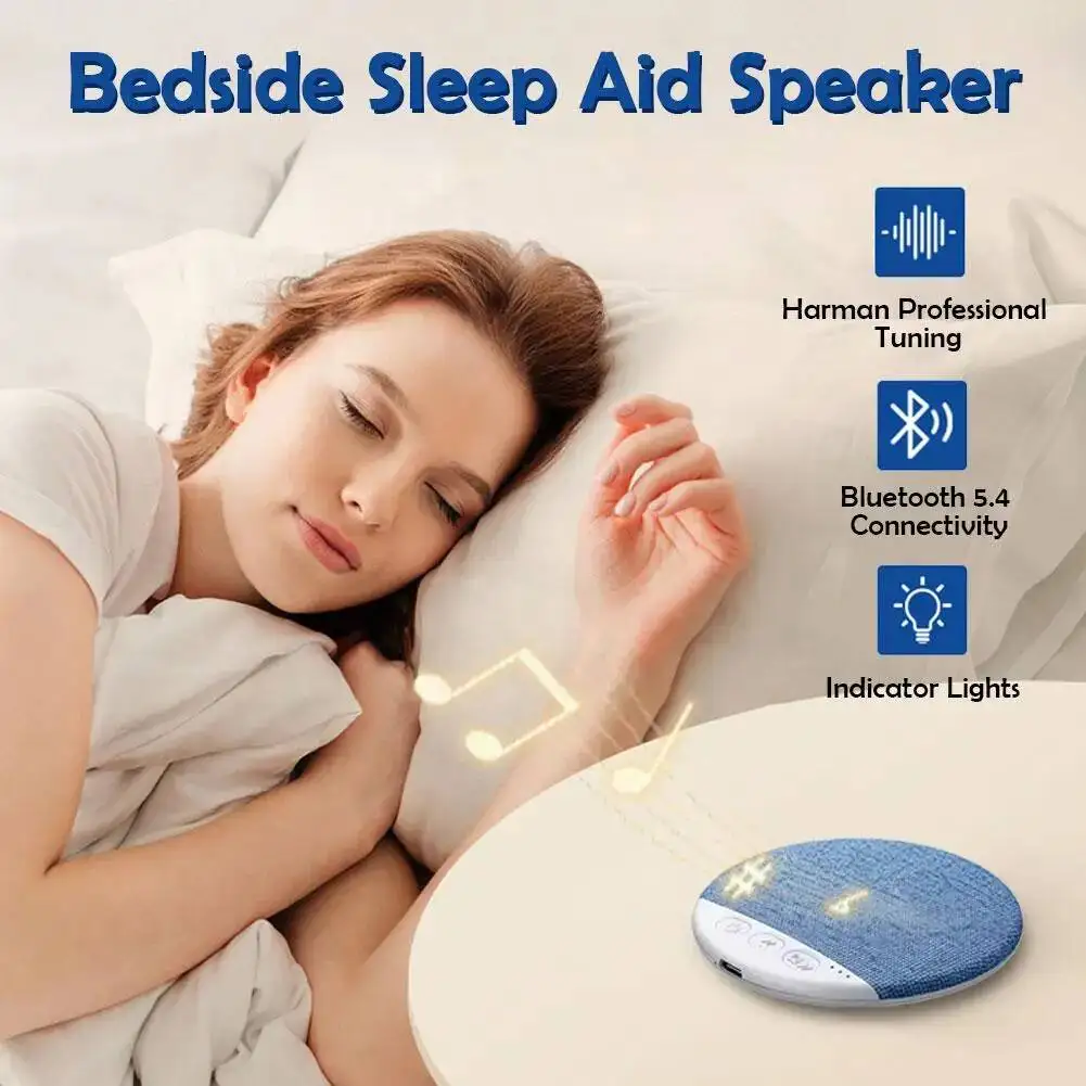 

Ultrathin Bedroom Under-Pillow Speaker Pillow-Mounted Audio Player Sleep Aid Stereo Bass White Noise with Timer For Insomniacs